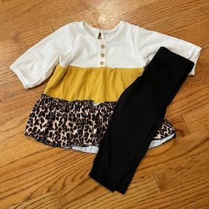 Toddler color block dress